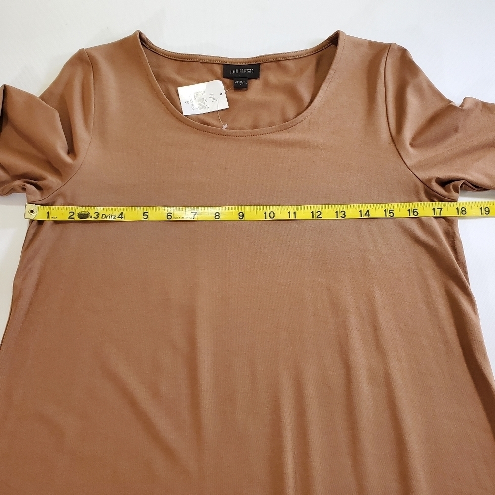 2324 * J. Jill Wearever Collection Colorblock Stretch Dress Brown Size S NWT - Picture 6 of 7